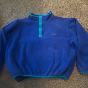L.L. Bean Fleece Blue Pullover